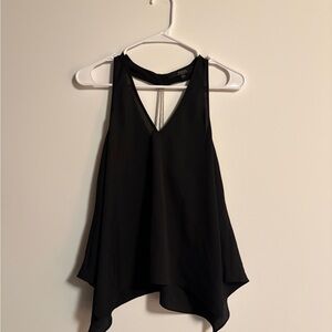 Guess Black Flowy Sleeveless Top, Chain Detail in Back
